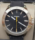 Fossil BQ1528 Black Dial Black Silicone Strap Men's Watch