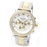 Coach Gold Crystals Bezel Signature Dial Chrono Sport  Duo-tone Watch 14501649