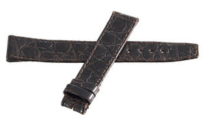 Girard Perregaux 16mm x 14mm Dark Brown Alligator Leather Watch Band