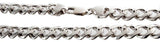 Sterling Silver Men's Pave Cz Cuban Link Chain 30"  8.4mm Wide 90Grams