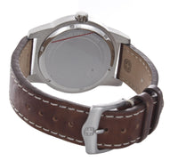 Swiss Military Men's Field White Dial Dial Brown Leather Band Watch 72801
