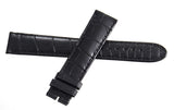 Montblanc Men's 19mm x 17mm Black Alligator Leather Watch Band FUK