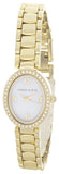 Anne Klein Womens  Pearl Dial Gold Tone Metal Bracelet Quartz Watch AK/2586MPGB
