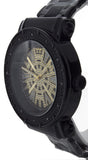 Kings Master Men's 0.12ct Diamond 10 Black Ion-plated Steel Gold Tone Dial Watch