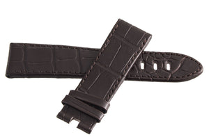 Montblanc Men's 22mm x 20mm Brown Alligator Leather Watch Band Strap FYH