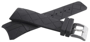 King Master Black Rubber Replacement Digital Watch  Band Strap 26mm