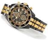 Invicta Men's 5725 Chronograph Black Dial Two Tone Stainless Steel Watch.