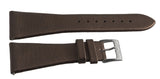 LOCMAN Men's 28mm Brown Fabric Silver Buckle Band