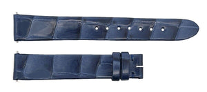 Montblanc 14mm x 13mm Navy Blue Alligator Leather Women's Watch Band Strap FCB