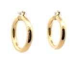 Gold tone Women's Round Hoops Earrings