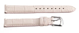 Michele Women's 16mm x 14mm Pink Genuine Alligator Watch Band Strap