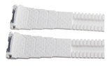 Gerald Genta Men's 28mm x 20mm White Rubber Replacement Band Strap