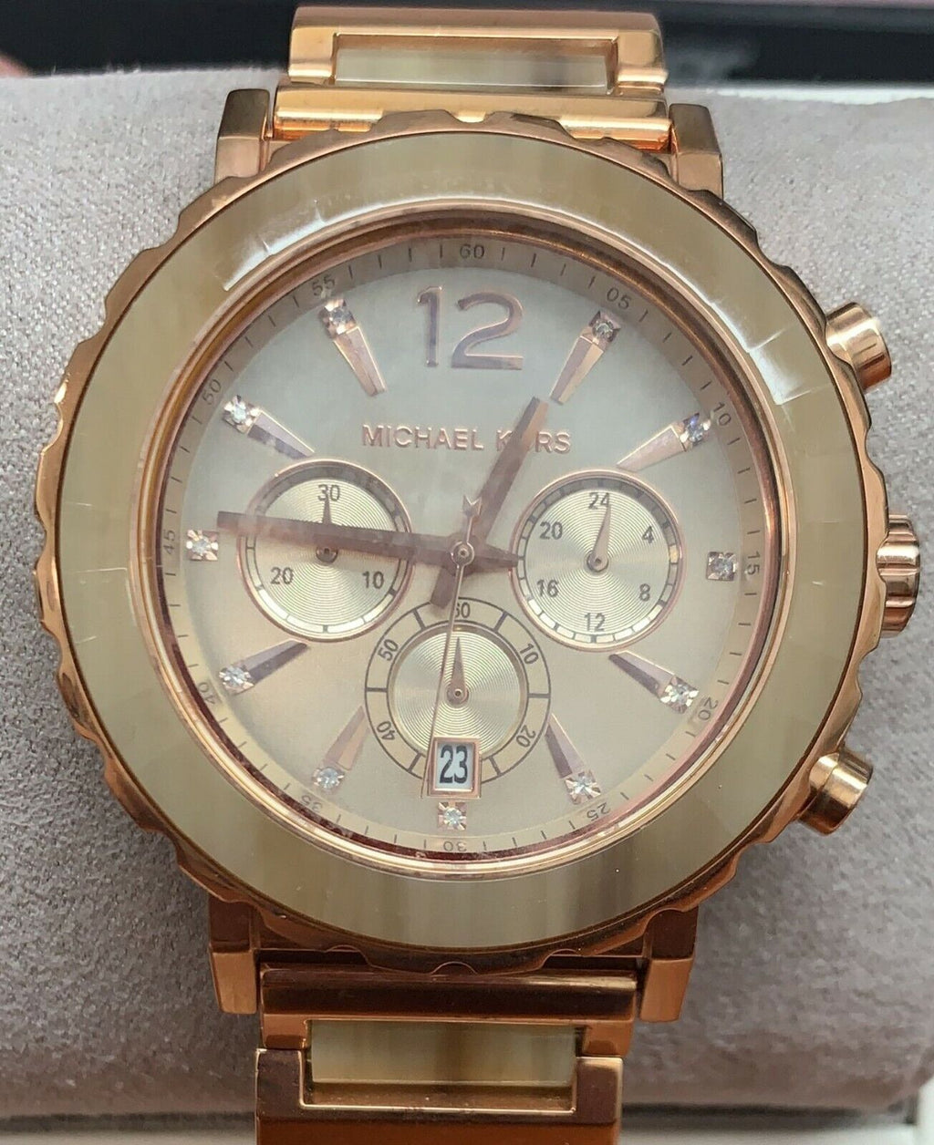 Michael Kors Watch MK5791 Lillie Chronograph high quality Rose Gold