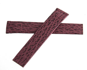 Gerald Genta 18mm x 16mm Magenta Leather Watch Band Strap