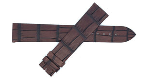 Montblanc 19mm x 17mm Brown Alligator Leather Watch Band Strap FTB Large