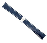 Raymond Weil Maestro Men's 20mm Navy Blue Leather Watch Band