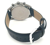 Fossil BQ2072 Blue Dial Black Leather's Chronograph Men's Watch