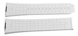 Omega Men's 25mm x 20mm White Rubber Watch Band Strap