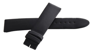 Montblanc Men's 19mm x 17mm Black Fabric Watch Band Strap FTE