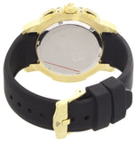 Aqua Master Nicky Jam Gold Dial Black Rubber Band Mens Diamond Watch NJ102