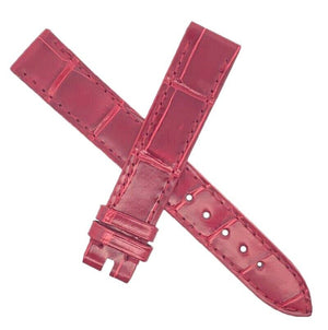 Genuine Chopard 15mm x 14mm Red Alligator Leather Watch Band Strap B0212-0058