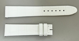Montblanc Women's 17mm x 15mm White Alligator Leather Watch Band Strap