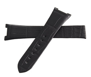 Omega 24mm x 18mm Black Leather Watch Band Strap CUZ010728 JJB