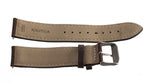 Nautica 20mm Brown Leather Watch Band With Silver Buckle