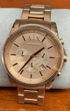 Armani Exchange AX2502 Rose Gold Dial Rose Gold Chronograph Men's Watch