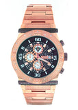 Aqua Master Men's  Rose Gold-tone Stainless Steel 0.24ct Diamond Watch W#345