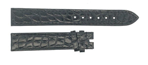 Chopard 15mm x 14mm Black Alligator Women's Watch Band Strap 105/70