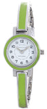 Anne Klein Women's White Dial Green Accented Bracelet Quartz Watch 10/9969