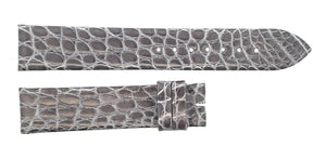 Montblanc 17mm x 16mm Grey Alligator Leather Watch Band Strap FTB