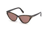 Tom Ford Sunglasses FT0740 Charlie-02 52E Dark Havana