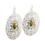 Silver tone Women's Tear Drop Earrings