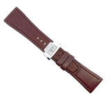 RAYMOND WEIL DON GIOVANNI 26MM DARK BROWN LEATHER WATCH BAND STEEL BUCKLE