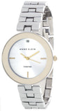 Anne Klein Womens Silver Dial Metal Bracelet Watch  AK/2077SVTT