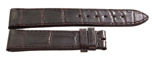 Chopard 20mm x 18mm Dark Brown Shiny Alligator Watch Band B0208-0459