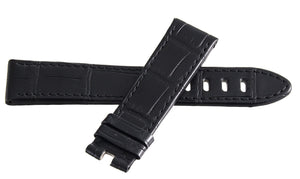Montblanc Men's 20mm x 18mm Black Alligator Leather Watch Band Strap FSB
