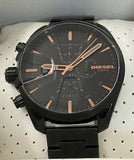 Diesel Men's MS9 Chronograph Black Stainless Steel Watch DZ4524