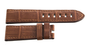 Genuine Arnold & Son 22mm x 20mm Brown Alligator Leather Watch Band Strap