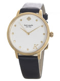 Kate Spade New York Metro Monogram K Leather Strap Women's Watch KSW9009K