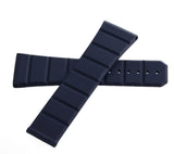 Omega Men's 23mm x 18mm Navy Blue Rubber Watch Band Strap