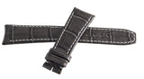 Raymond Weil Men's 20mm x 16mm Dark Grey Leather Watch Band V2.19