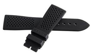 Zenith Chronomaster El Primero 21mm x 18mm Black Rubber Strap Strap Short