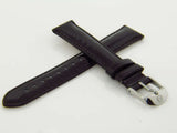 New Michele 16mm Brown Patent Leather Watch Band Strap