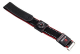 Genuine Sector 24mm Black & Red Leather Fabric Velcrow Watch Band Strap