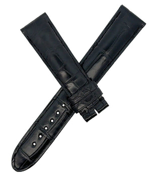Montblanc Men's 19mm x 17mm Black Alligator Leather Watch Band FSK