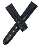 Montblanc Men's 19mm x 17mm Black Alligator Leather Watch Band FSK