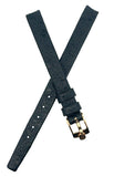 Girard Perregaux 8mm x 8mm  Black Leather Watch Band Strap